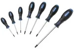 BGS 7841 Satz Schraubendreher T-Profil (f&uuml;r Torx) T10 - T40 mit Bohrung 7 teilig