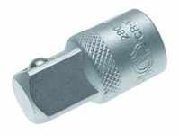 BGS 280 Steckschlüssel Adapter Innenvierkant 10mm (3/8") - Außenvierkant 12,5mm