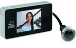 BASI TS 710 Digitaler T&uuml;rspion Silber Verchromt LCD Display