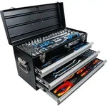 BGS 3350 Elektriker Werkzeugkoffer aus Metall mit 3 Schubladen 147 Werkzeuge