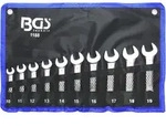 BGS 1188 Satz Ring Maulschl&uuml;ssel KURZ METRISCH 10-19mm 10tlg