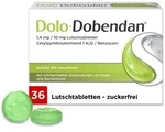 Dolo-Dobendan&reg; Halstabletten zuckerfrei mit bet&auml;ubender Wirkung - bei Halsschmerzen