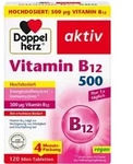 DOPPELHERZ Vitamin B12 500 Tabletten 120 St