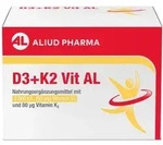 D3 + K2 Vit AL 2000 I.E. / 80 &mu;g Kapseln f&uuml;r starke Knochen 90 St
