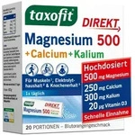 TAXOFIT Magnesium 500+Calcium+Kalium Direkt Gran. 20 St
