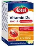 ABTEI Vitamin D3 3000 I.E. Schmelztabletten 75 St