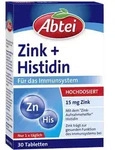 ABTEI Zink+Histidin Tabletten Titandioxidfrei 30 St
