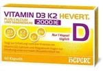 VITAMIN D3 K2 Hevert+Calcium u.Magnes.2000 IE Kps. 60 St
