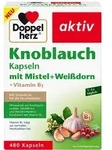 DOPPELHERZ Knobl.Kap.m.Mistel+Wei&szlig;dorn+Vitamin B1 480 St