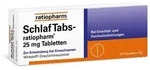 SchlafTabs-ratiopharm&reg; 25 mg - Schlaftabletten mit Doxylamin 20 St