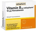 VITAMIN B 12 ratiopharm 10 &mu;g Filmtabletten 100 St