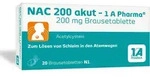 NAC 200 akut-1A Pharma Brausetabletten 20 St