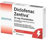 DICLOFENAC Zentiva 25 mg Filmtabletten 20 St