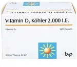 VITAMIN D3 K&Ouml;HLER hochdosiert mit 2.000 I.E. pro Kapsel 120 St