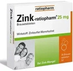 ZINK-RATIOPHARM 25 mg Brausetabletten 20 St