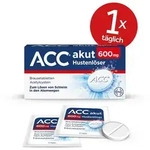 ACC&reg; akut 600 mg bei Husten - nur 1 Brausetablette t&auml;glich 10 St