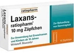 LAXANS-ratiopharm 10 mg Z&auml;pfchen 10 St