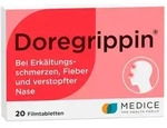 Doregrippin bei Erk&auml;ltungsschmerzen & verstopfter Nase 20 St