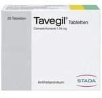 Tavegil bei allergischem Schnupfen und Juckreiz 20 St