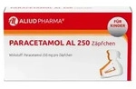 Paracetamol AL 250 Z&auml;pfchen bei akuten Schmerzen und Fieber 10 St