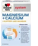 DOPPELHERZ Magnesium+Calc.+Kupfer+Mangan syst.Tab. 60 St