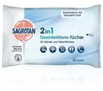 SAGROTAN 2in1 Desinfektions-T&uuml;cher 15 St