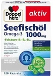 DOPPELHERZ Seefisch&ouml;l Omega-3 1.000 mg+Fols.Kaps. 120 St