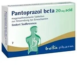 PANTOPRAZOL beta 20 mg acid magensaftres.Tabletten 14 St