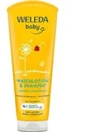 Weleda Baby Waschlotion & Shampoo Calendula - milde Reinigung 200 ml