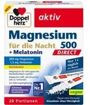 DOPPELHERZ Mag.500 f&uuml;r die Nacht+Melatonin DIRECT 20 St