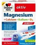 DOPPELHERZ Magneisum+Calcium+Kalium+D3 DIRECT Pel. 20 St