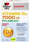 DOPPELHERZ Vitamin D3 7000 I.E. pflanzlich sys.TAB 30 St