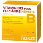 VITAMIN B12 PLUS Fols&auml;ure Hevert a 2 ml Ampullen 2X10X2 ml