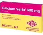 CALCIUM VERLA 600 mg Filmtabletten 20 St
