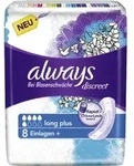 ALWAYS discreet Inkontinenz Einl.long plus 8 St