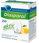 MAGNESIUM DIASPORAL 250 aktiv Brausetabletten 20 St