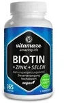 BIOTIN 10 mg hochdosiert+Zink+Selen Tabletten 365 St