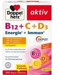 DOPPELHERZ B12+C+D3 Depot aktiv Tabletten 100 St