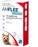AMFLEE combo 67/60,3mg Lsg.z.Auftr.f.Hunde 2-10kg 3 St