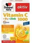 DOPPELHERZ Vitamin C 1000+D3+Zink Depot Tabletten 100 St