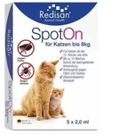 REDISAN Spot-on gegen Zecken+Fl&ouml;he f.Katze bis 8kg 5X2 ml