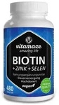 BIOTIN 10 mg hochdosiert+Zink+Selen Tabletten 480 St