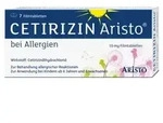 CETIRIZIN Aristo bei Allergien 10 mg Filmtabletten 7 St