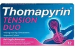 Thomapyrin TENSION DUO bei Kopfschmerzen: Ibuprofen/Coffein 12 St