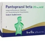 PANTOPRAZOL beta 20 mg acid magensaftres.Tabletten 7 St
