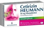CETIRIZIN Heumann 10 mg Filmtabletten 10 St