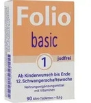 FOLIO 1 basic jodfrei Filmtabletten 90 St