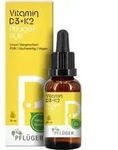 VITAMIN D3+K2 Pfl&uuml;ger PUR 500 I.E./25 &mu;g Tropfen 30 ml
