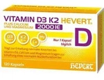 VITAMIN D3 K2 Hevert+Calcium u.Magnes.2000 IE Kps. 120 St
