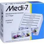 MEDI 7 Medikamentendos.f.7 Tage wei&szlig; 1 St